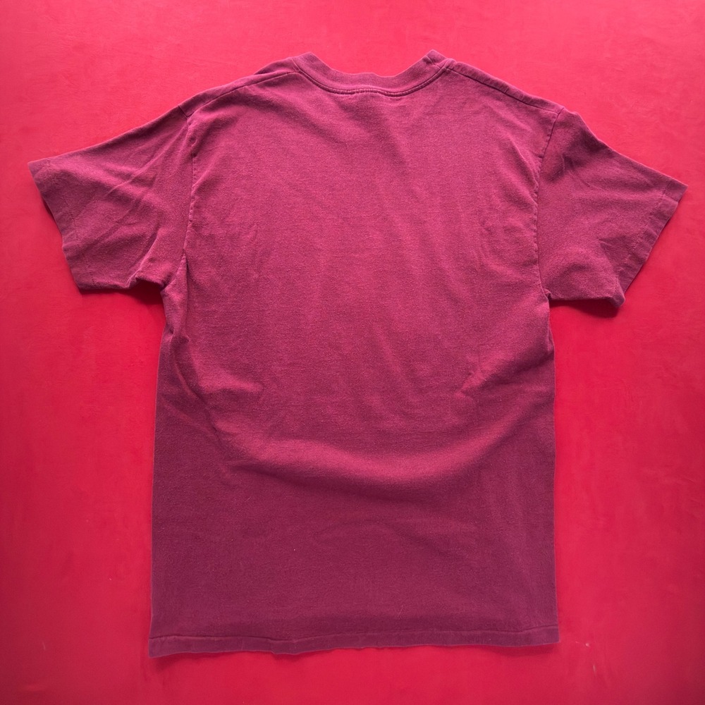 Vintage Hanes Washington Redskins T-Shirt Mens Large Burgundy Single Stitch USA - Picture 8 of 9